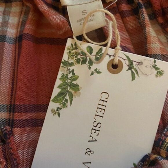 Chelsea & Violet by Anthropologie plaid Baby doll dress, size Small - Picture 5 of 5